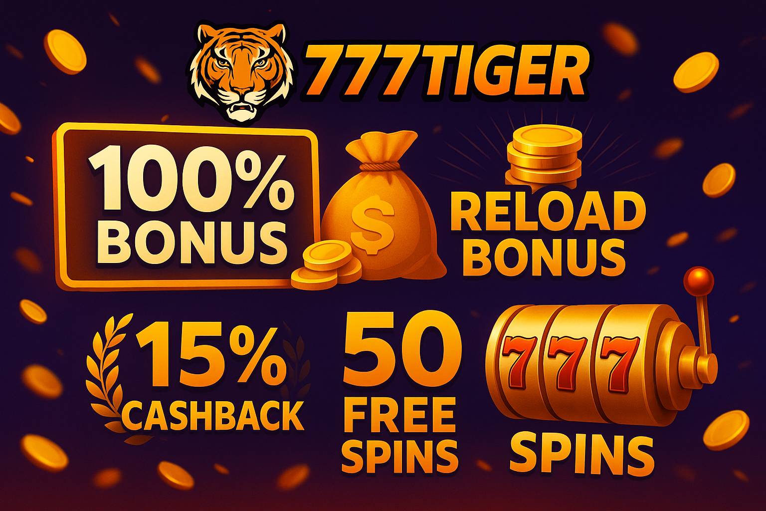 O bônus promocional 777TIGER é uma ótima maneira de começar sua aventura