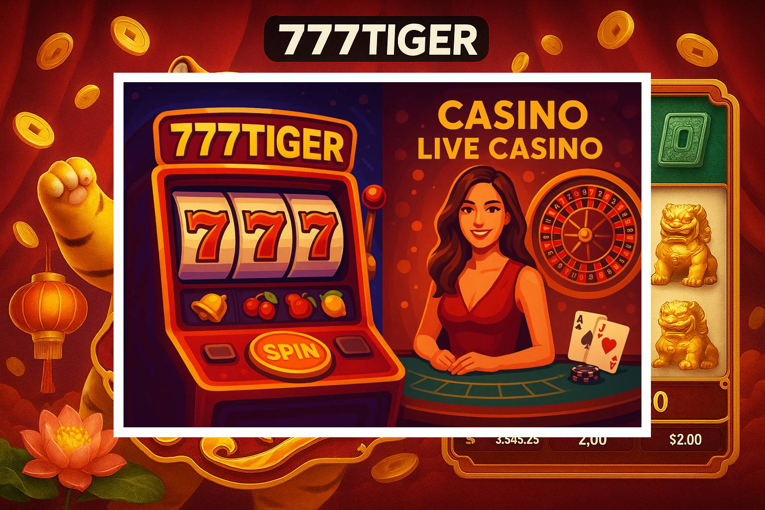 O 777TIGER Live Casino lança promoções regularmente