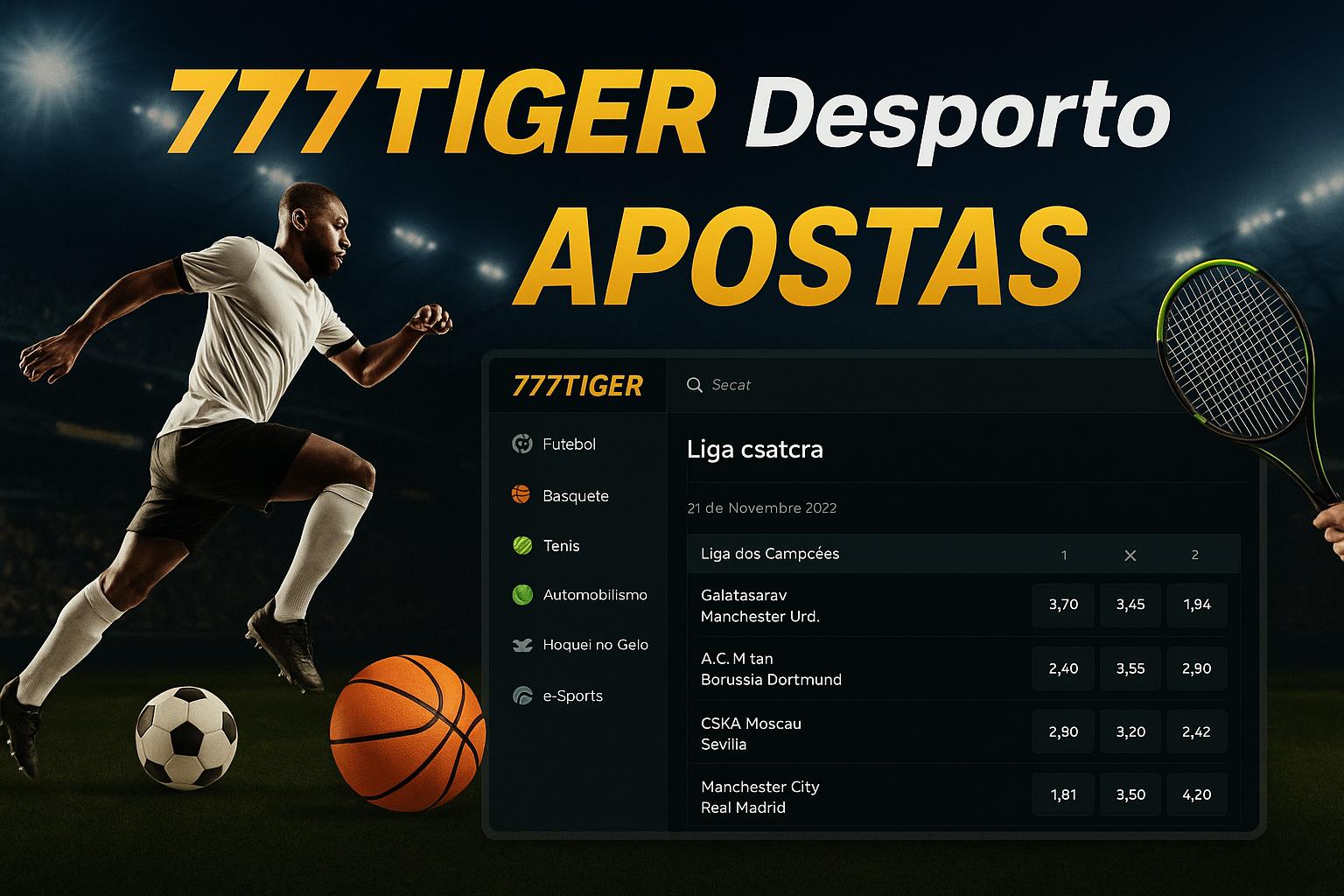 Aposte em apostas esportivas no cassino online 777TIGER