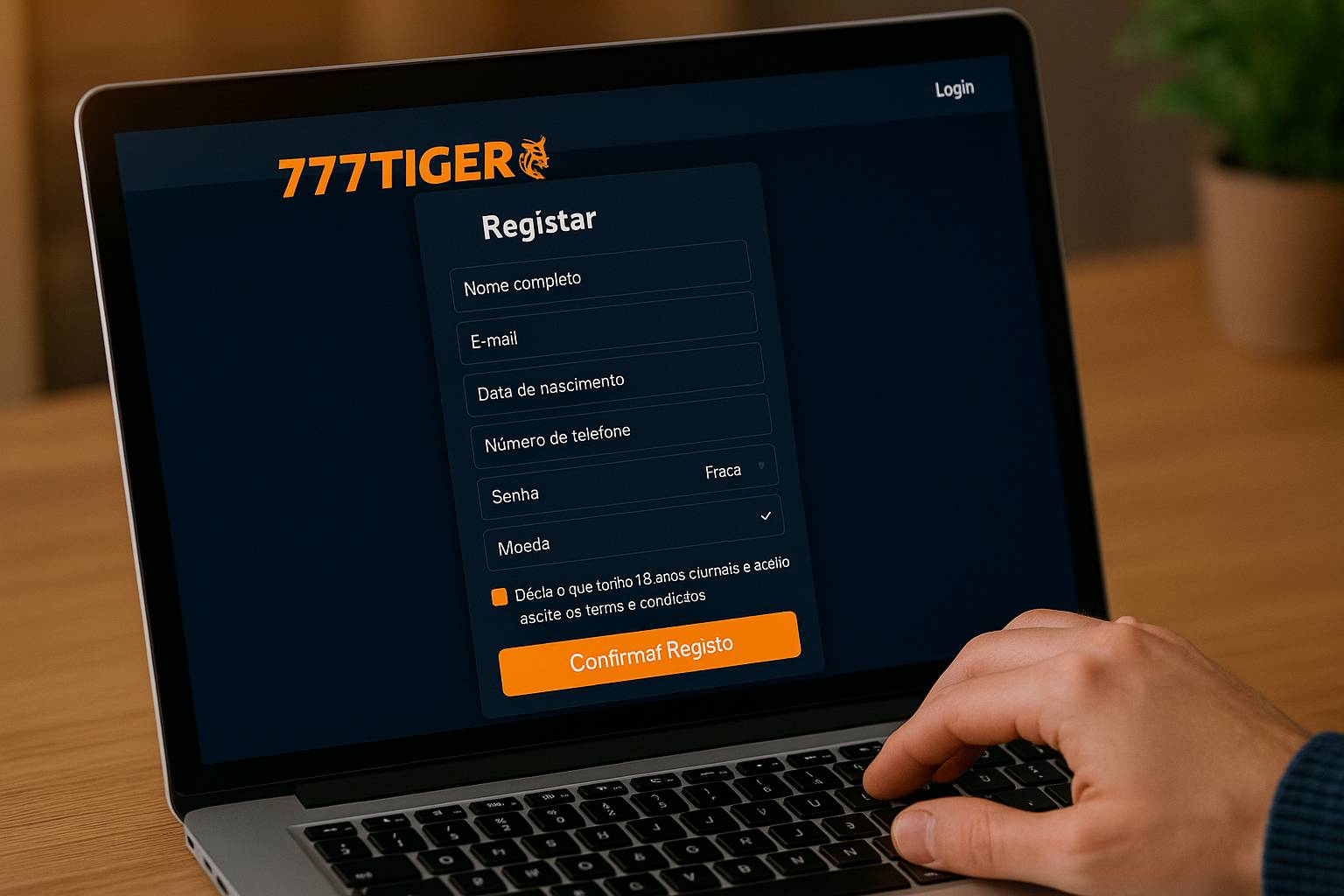 Não Perca tempo, o rRgistro na site 777TIGER